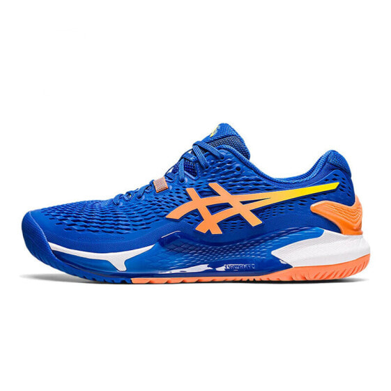 Кроссовки мужские Asics Gel-Resolution 9 сине-оранжевые