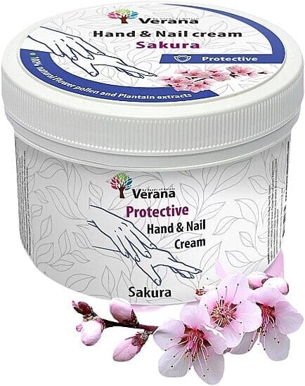 Schutzcreme für Hände und Nägel Sakura - Verana Protective Hand & Nail Cream Sakura 200 g