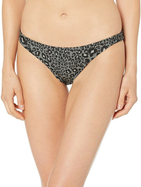 Hurley 181884 Women's Olive Quick Dry Leopard Surf Bottom Swimsuit Size XL