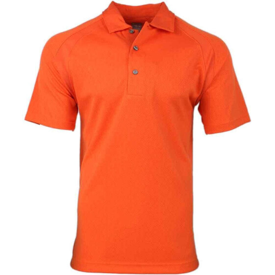 Page & Tuttle Cool Elite Diamond Dot Interlock Short Sleeve Polo Shirt Mens Size