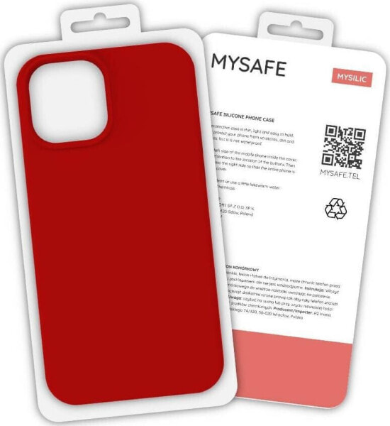 Mysafe MYSAFE ETUI SILIKONOWE IPHONE X/XS CZERWONY PUDEŁKO