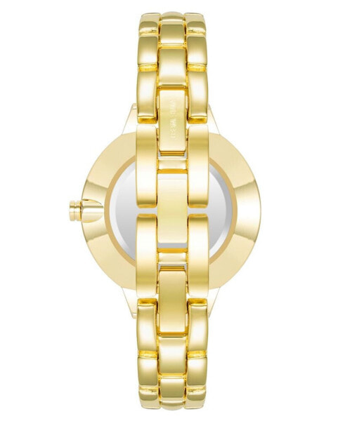 Women's Quartz Gold-Tone Alloy Link Bracelet Watch, 36mm