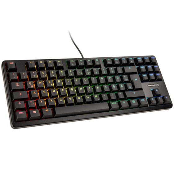 Cherry G80-3000N Tastatur TKL, MX-Silent-Red, RGB - schwarz