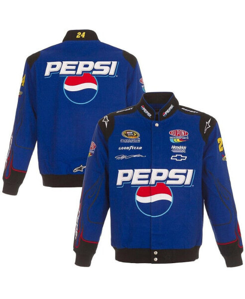 Men's Royal Jeff Gordon Pepsi Full-Snap Twill Uniform Jacket