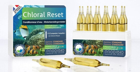 Аквариумная химия Prodibio Chloral Reset 12 ампулок