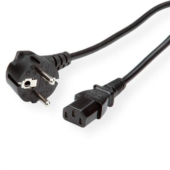 Bachmann Verlängerung H05VV-F 3G1.5 sw L 1.0 CEE7/7/C13 - Cable - Current/Power Supply