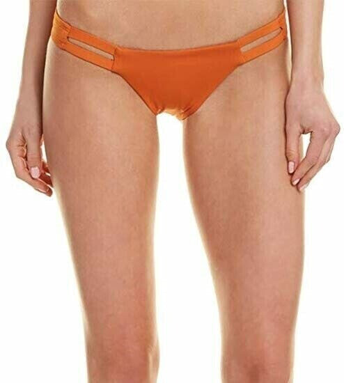 Vitamin A 170239 Womens Ecolux Hipster Bikini Bottom Swimwear Honey Size Small