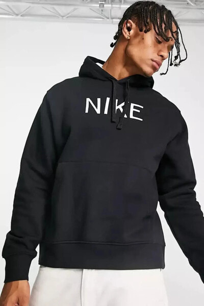 Толстовка мужская Nike Sportswear Hoodie Hbr стандартного кроя черного цвета