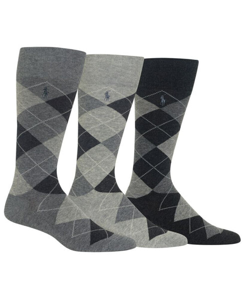 Men's 3-Pk. Argyle Dress Socks