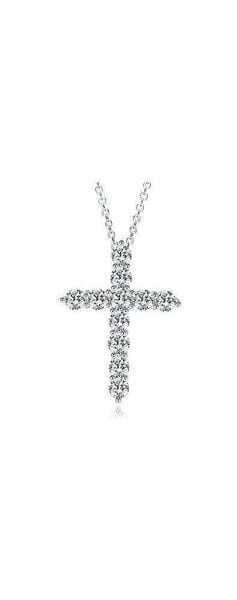 Cubic Zirconia Cross Necklaces for Women