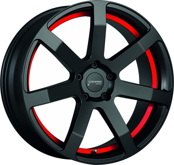 Колесный диск литой Corspeed Challenge mattblack PureSports / Undercut Color Trim rot - DS3 8.5x20 ET42 - LK5/112 ML73.1