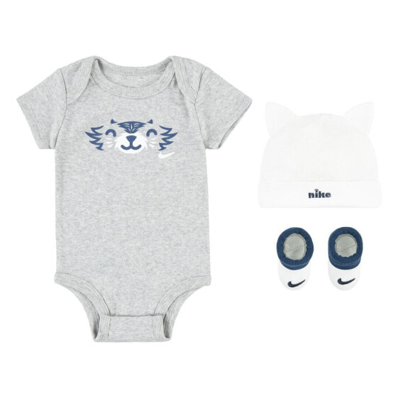 [NN0878-C00] Baby Nike Bodysuit, Hat and Booties 3-PC Box Set