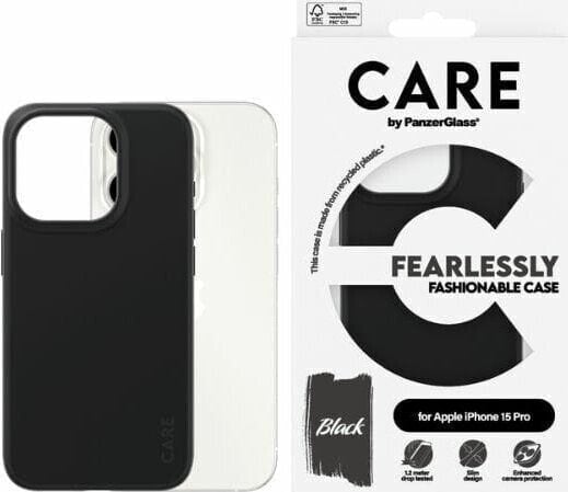 PanzerGlass CARE by PanzerGlass Fearlessly Fashionable Case iPhone 15 Pro 6,1" czarny/black 1430