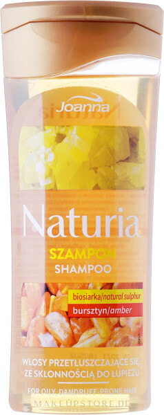 Anti-Schuppen Shampoo für fettiges Haar mit Bio-Schwefel und Bernstein - Joanna Naturia Shampoo Biosandar And Amber 200 ml