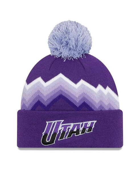 Men's Purple Utah Jazz 2023/24 City Edition Cuffed Pom Knit Hat