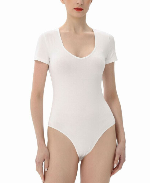 Women's Sweetheart Neck Basic Bodysuit Top