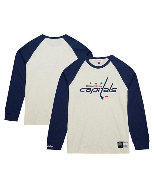 Men's Cream Washington Capitals Legendary Slub Vintage-Like Raglan Long Sleeve T-shirt