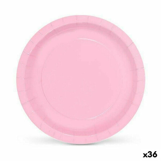 Посуда одноразовая Algon Картон Розовый 20 см 10 предметов (36 штук)