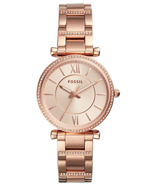 Women's Carlie Rose Gold-Tone Stainless Steel Bracelet Watch 35mm