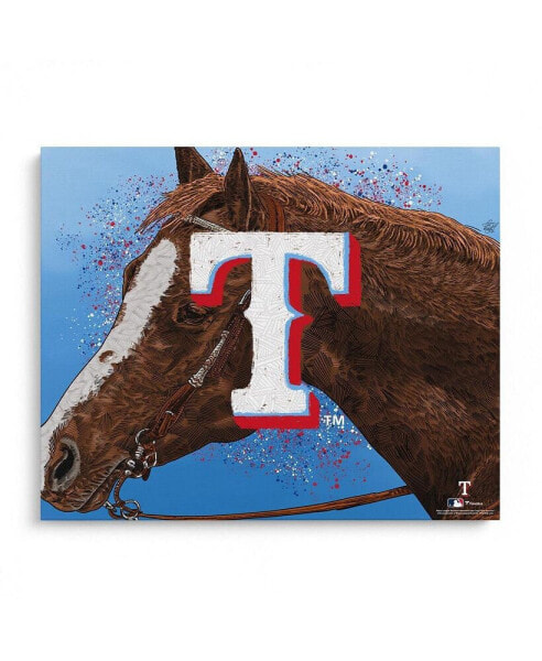 Texas Rangers Unsigned 16" x 20" Photo Print - Designed by Artist Maz Adams