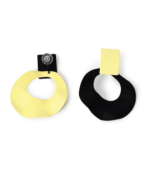 Women's Block Drop Earrings