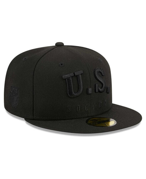 Men's Black USMNT Text 59fifty Fitted Hat