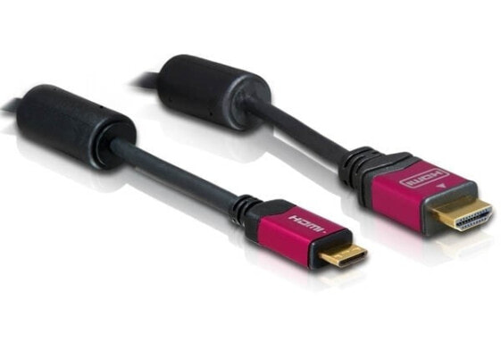 Delock HDMI 1.3b to HDMI Mini Cable 3.0m - 3 m - HDMI Type A (Standard) - HDMI Type C (Mini) - Black