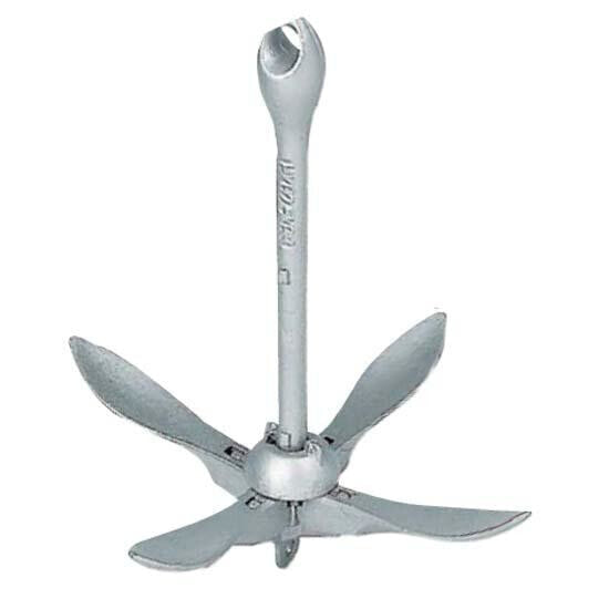 PLASTIMO Folding Grapnel with Spoon Flukes 8 Anchor