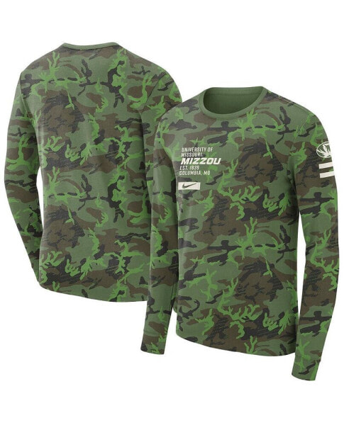 Men's Camo Missouri Tigers Military-Inspired Long Sleeve T-shirt