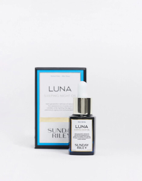 Sunday Riley – Luna Sleeping Night Oil – Gesichtsöl für die Nacht mit Retinol & Blauflügeligem Rainfarn, 15 ml