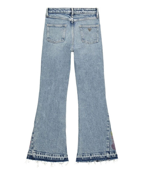 Big Girl Stretch Denim Flare Rhinestone Jeans