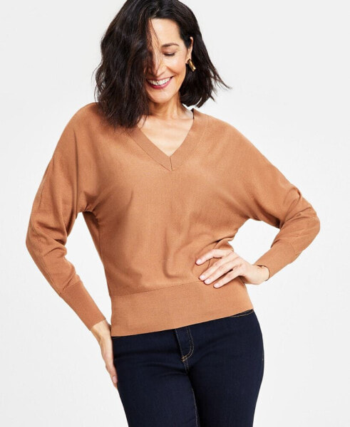 Petite Dolman-Sleeve Sweater, Created for Macy's