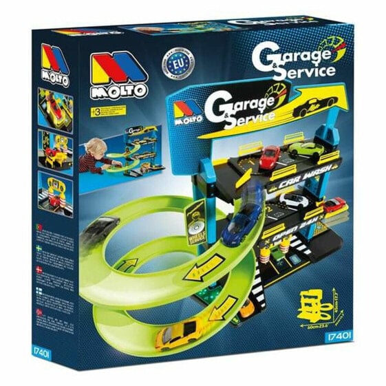 Игрушечный транспорт Molto Парковка Moltó Garage Service 3-х этажный стенд