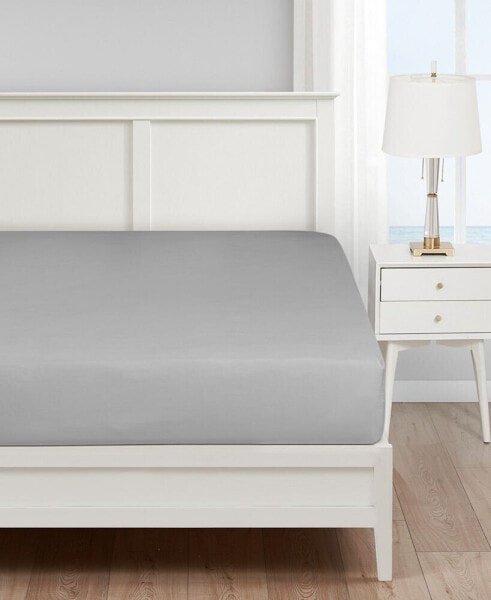 Solid T180 CVC Cotton Rich Blend Fitted Sheet, Full