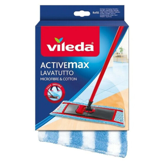 Замена швабры Vileda ViledaActive Max Микрофибра Хлопок (1 штук)