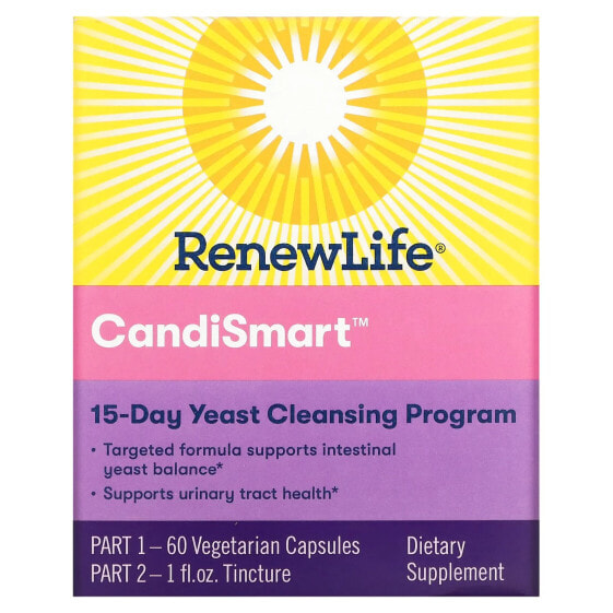 Очищающий комплекс Renew Life CandiSmart Cleanse, 14-дневный курс, 2 части