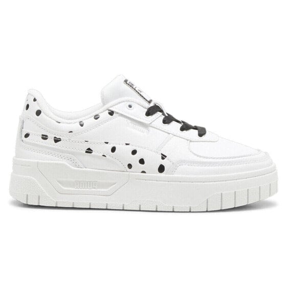 Puma Cali Dream Dalmatian Polka Dot Lace Up Womens White Sneakers Casual Shoes