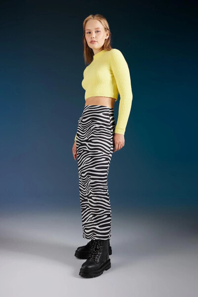 Юбка Defacto Maxi Zebra Striped Waist Elasticized B5661ax23au