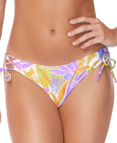 Juniors' Sweet Side Printed Bikini Bottoms