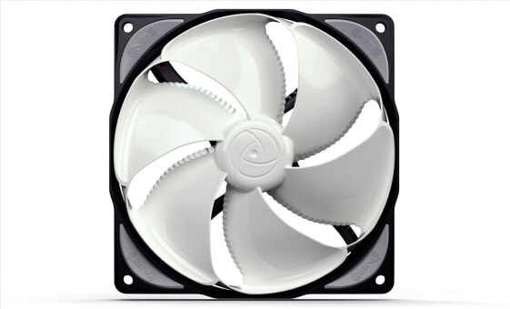 Blacknoise B12-4 - Fan - 12 cm - 2400 RPM - 34.29 dB - 150.3 m³/h - Black - White