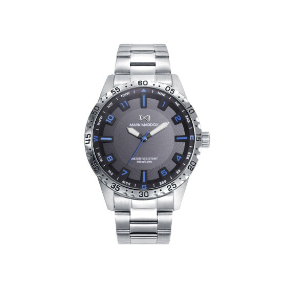 Мужские часы Mark Maddox HM0134-14 Серый Серебристый (Ø 44 mm)