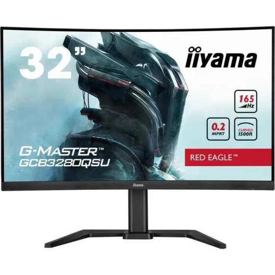 PC-Gamer-Bildschirm IIYAMA G-Master Red Eagle GCB3280QSU-B1 31,5 WQHD 0,4 ms 165 Hz HDMI / DisplayPort FreeSync Premium