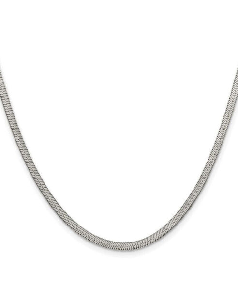 Chisel stainless Steel 3.3mm Herringbone Chain Necklace