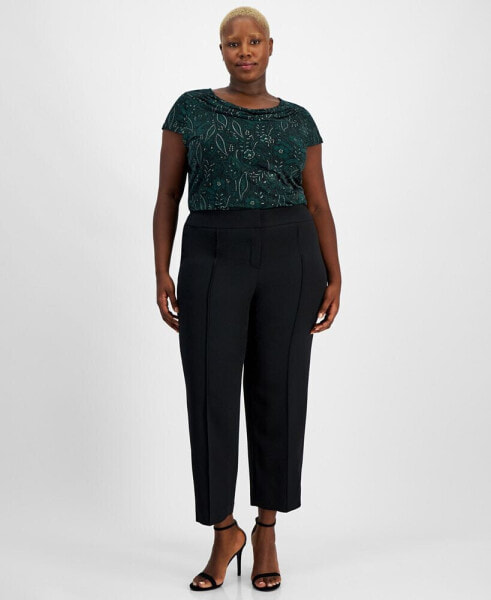 Plus Size Straight-Leg Pants