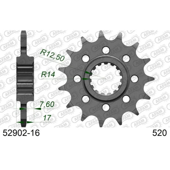 AFAM 52902-520 Sprocket front sprocket