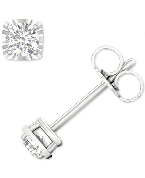 Diamond Enhancer Stud Earrings (1/4 ct. t.w.) in 14k White Gold