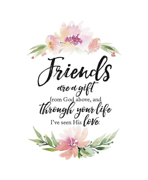 Панно деревенский дар Dexsa Friends are a Gift из серии Woodland Grace, с подставкой, 6" x 9"