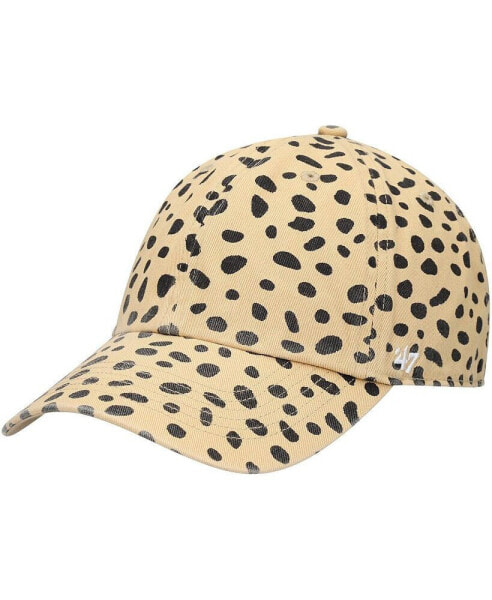 Women's Tan Cheetah Clean Up Adjustable Hat