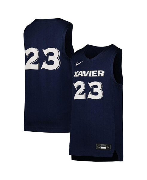 Big Boys #23 Navy Xavier Musketeers Icon Replica Basketball Jersey