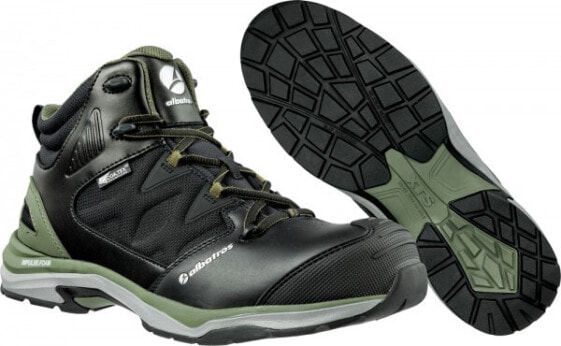 Albatros Ultratrail Olive Ctx Mid - Male - Safety shoes - Black - Green - EUE - Leather - Textile